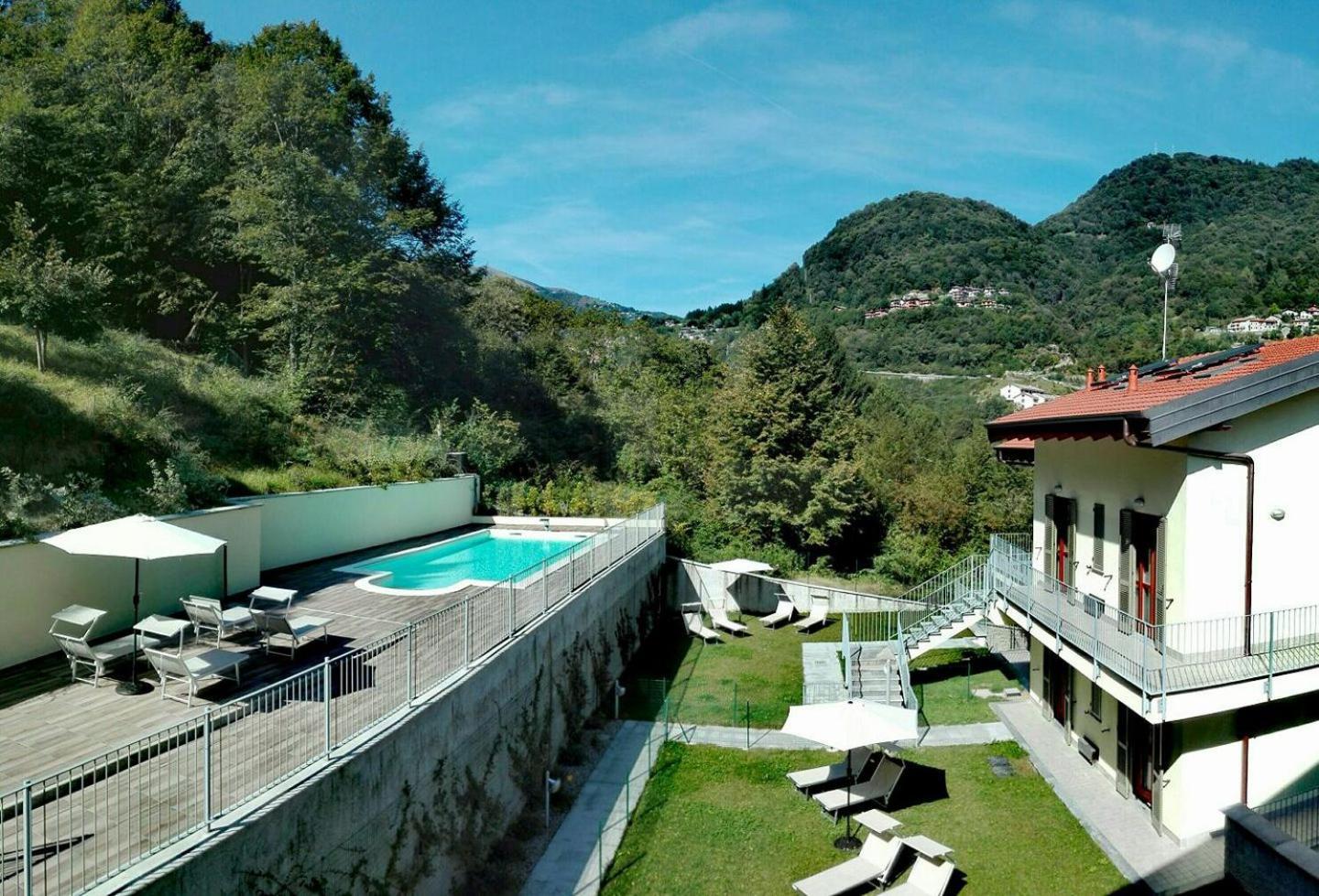 Vista Dolce Isola _ Lakeview Pool, Terrace & Garden Apartment Ардженьо Екстериор снимка