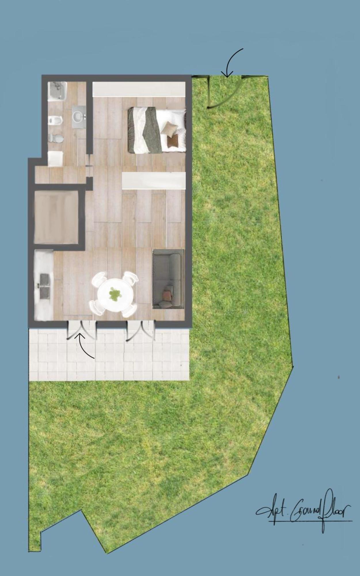 Vista Dolce Isola _ Lakeview Pool, Terrace & Garden Apartment Ардженьо Стая снимка